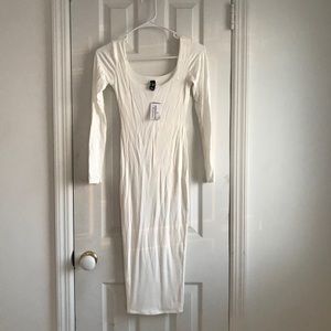 Windsor Long Sleeve White Dress